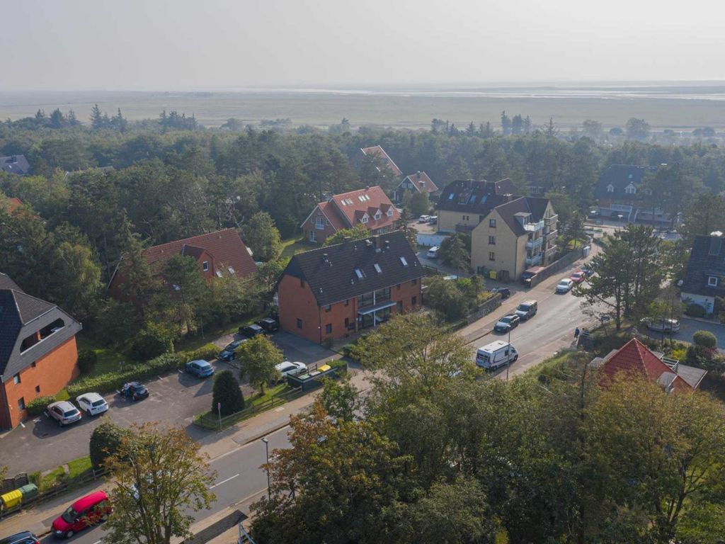 Luftbild mit Meerespanorama