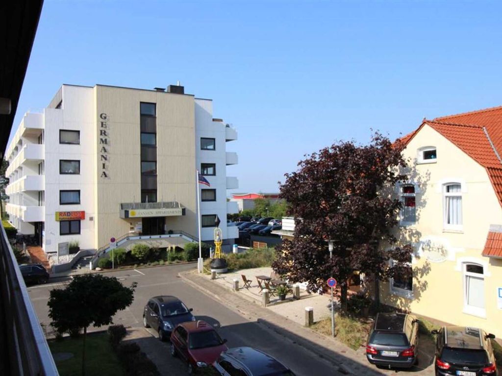Ausblick vom Laubengang Richtung Meer
