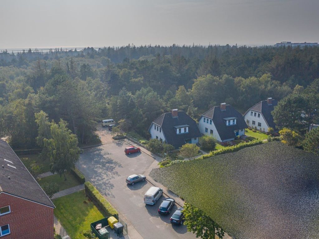 Luftbild mit Meerespanorama