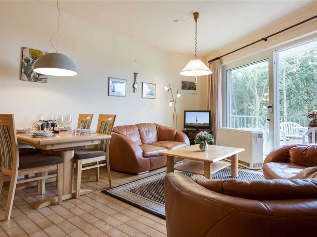 Wohnzimmer in 2-Zimmer-Ferienwohnung im Haus Atlantis,  Strandpromenade 19, St. Peter-Bad