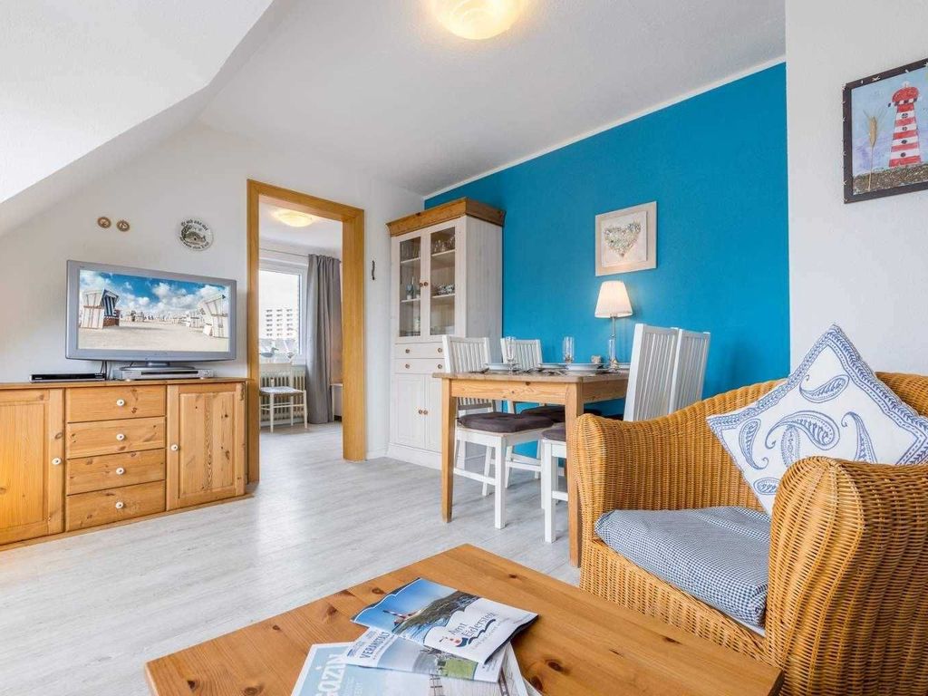 Wohnzimmer - St Peter Ording Bad, Haus Colonia, Wohnung 7 Seehundskoje