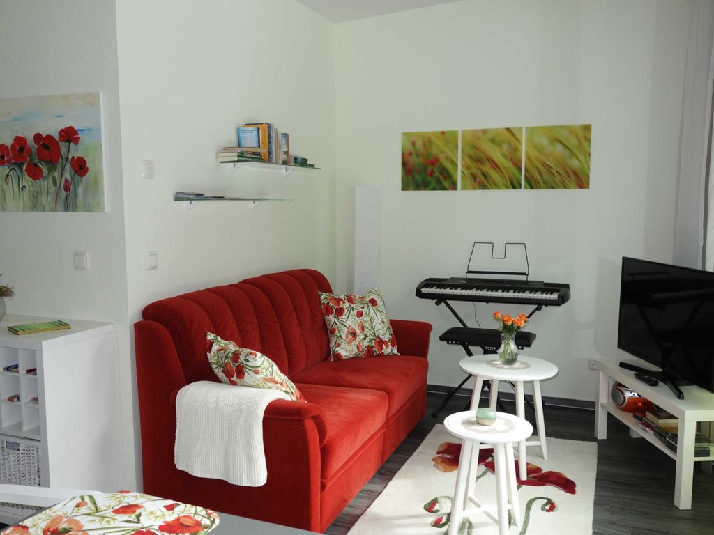 Ferienwohnung Klatschmohn -Wohnzimmer