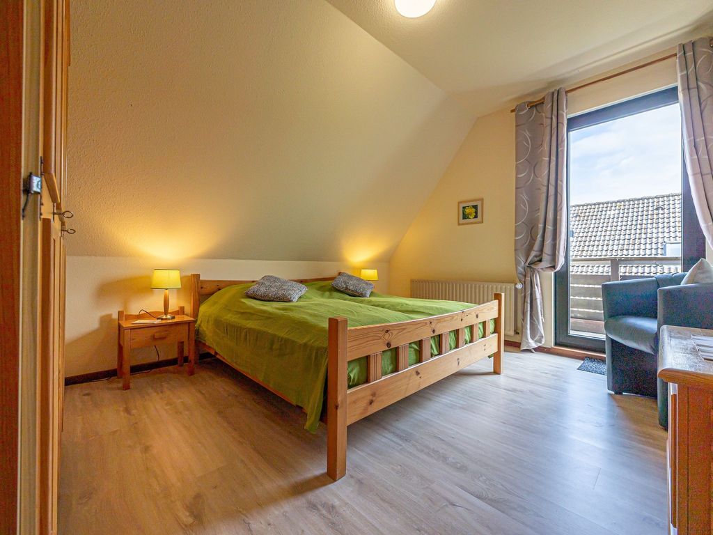 Schlafraum mit Doppelbett
