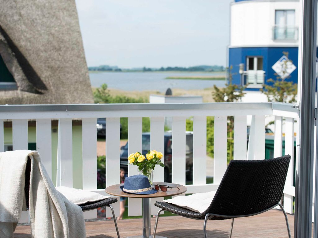 Balkon mit Relaxmöbeln
