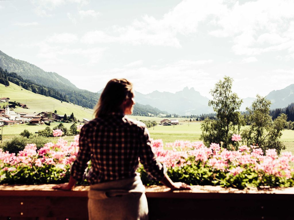 Ausblick vom Balkon