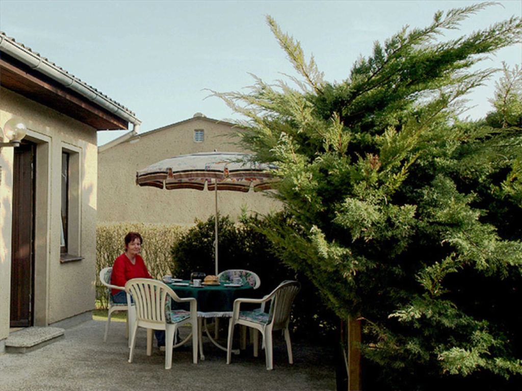 Terrasse vor dem Bungalow