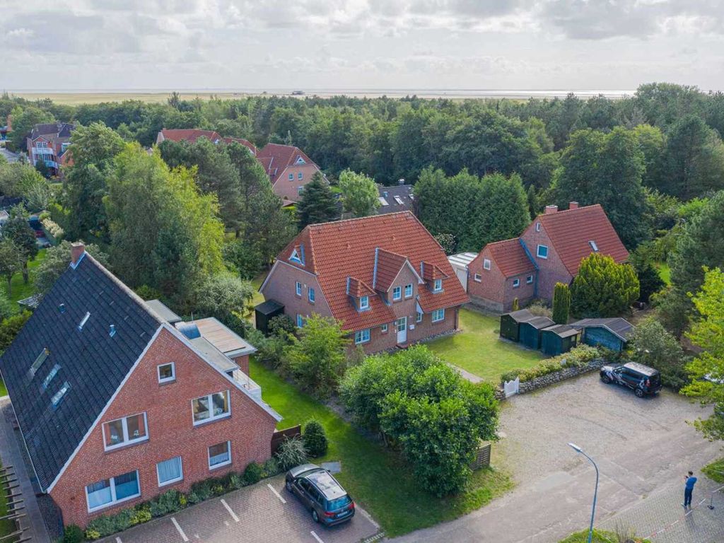 Luftbild mit Meerespanorama
