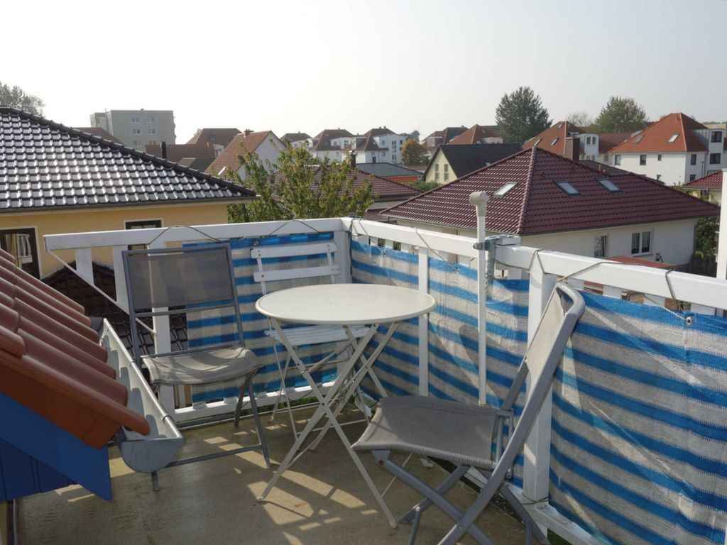 Ferienwohnung Kastanie 59 Blick vom Balkon