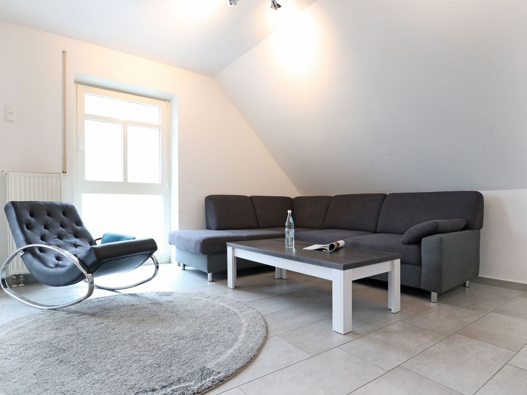 Haus am Meer App.7 - Blick auf den gemütlichen Wohnbereich