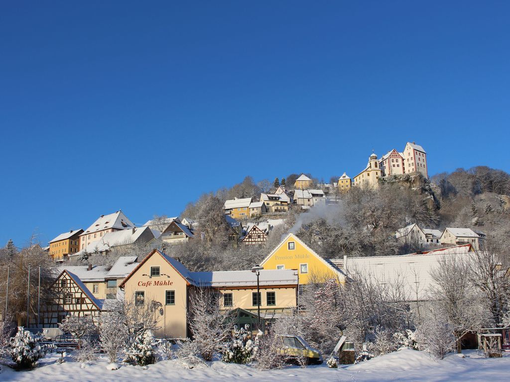 Pension Mühle im Winter