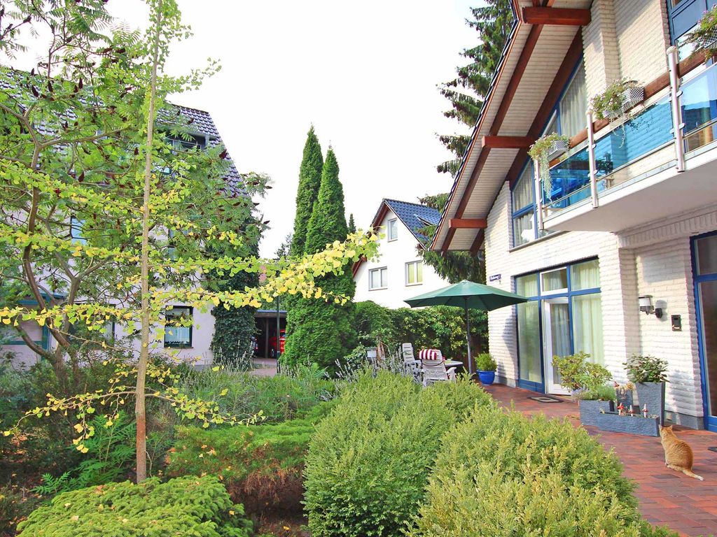 Blick auf die Ferienwohnung unten