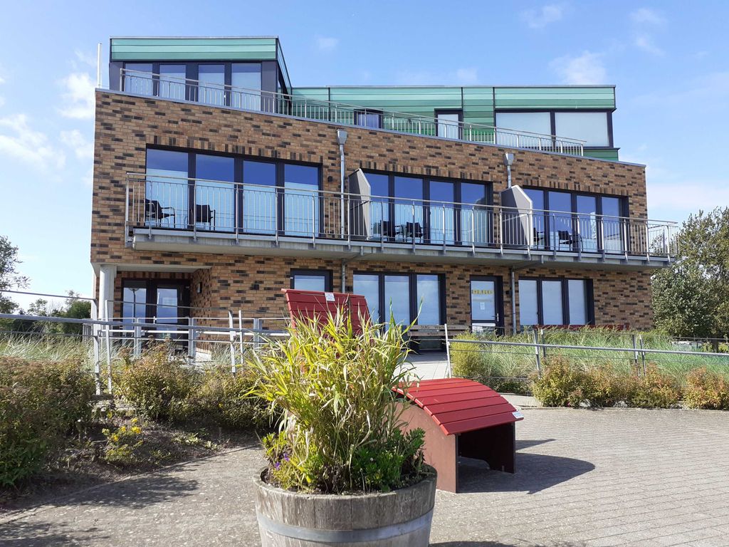 Jedes Appartement verfügt über einen Balkon mit Meerblick