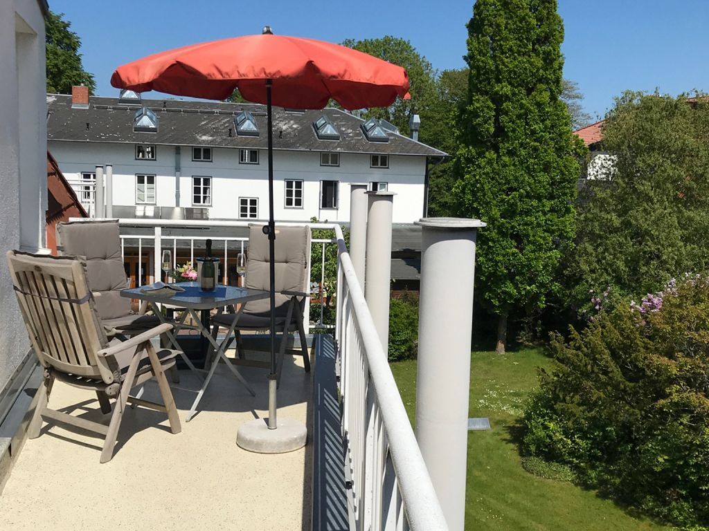 Seebach Whg.25 - Blick auf den sonnigen Balkon