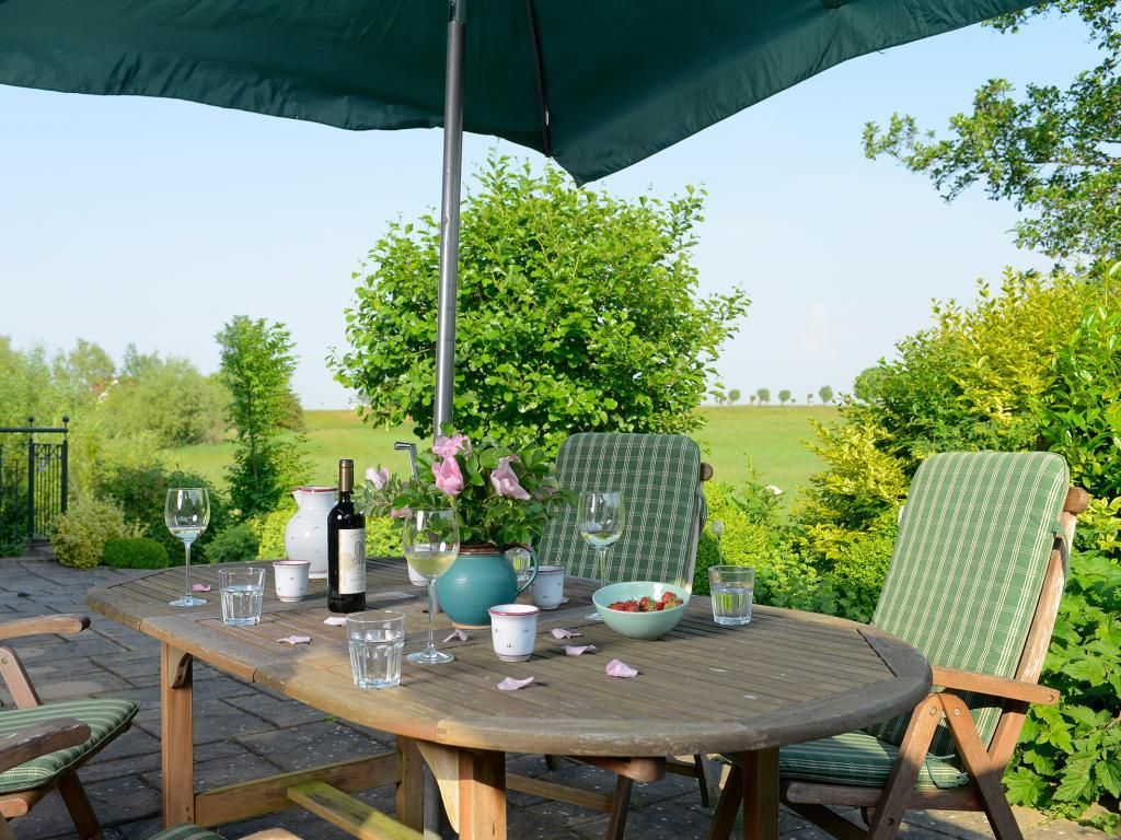 Wildrose - Blick auf die wunderschöne Terrasse