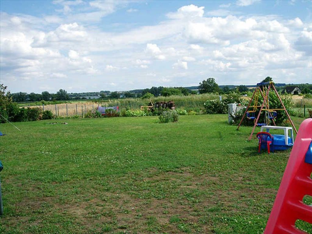Blick von der Terrasse auf den Kummerower See