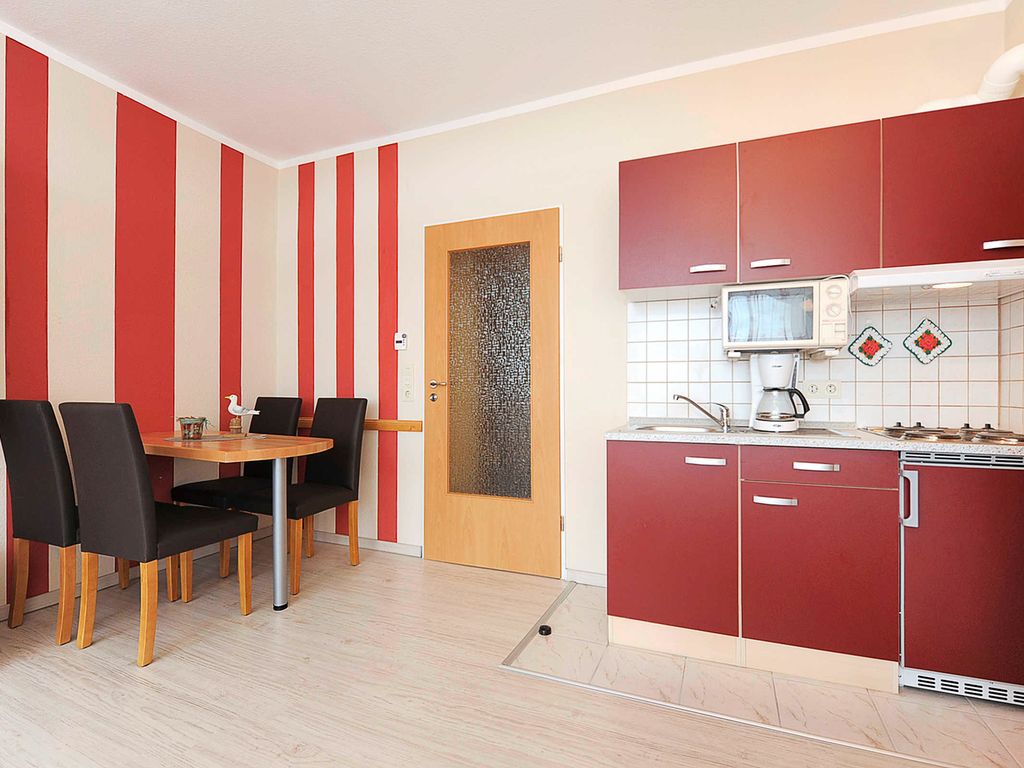 Wohnzimmer mit integrierter Küche