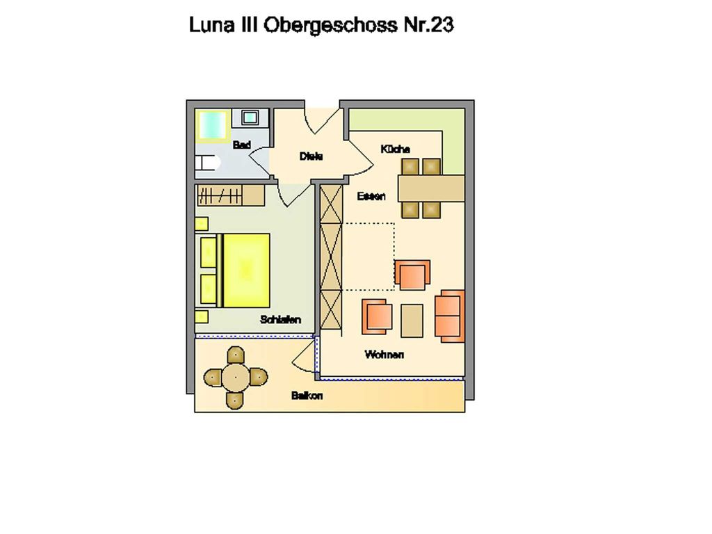 Grundriss
Haus Luna III, Whg. 23