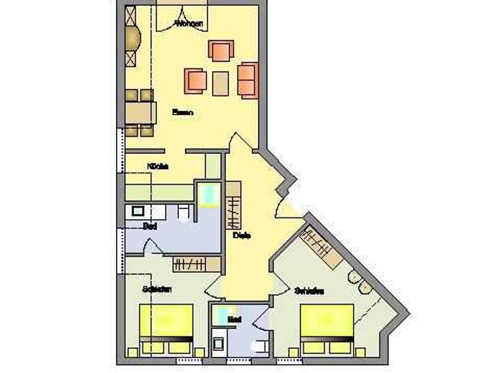 Grundriss Whg. 4a