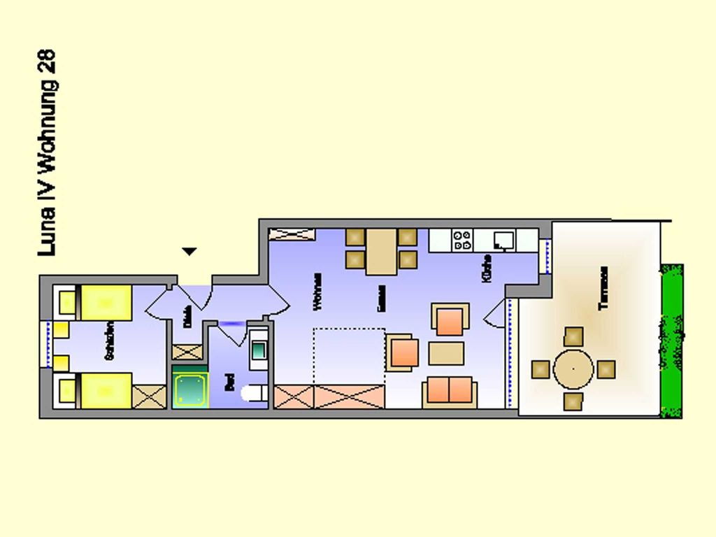 Grundriss
Haus Luna IV, Whg. 28