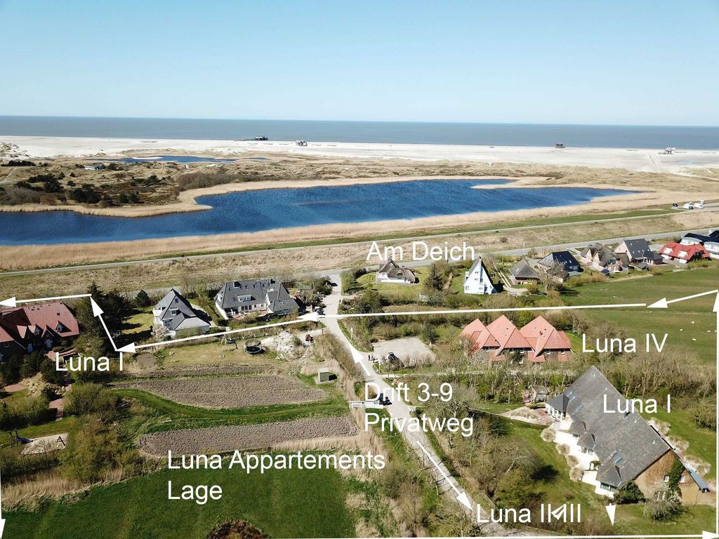 Lage an Deich und Strand