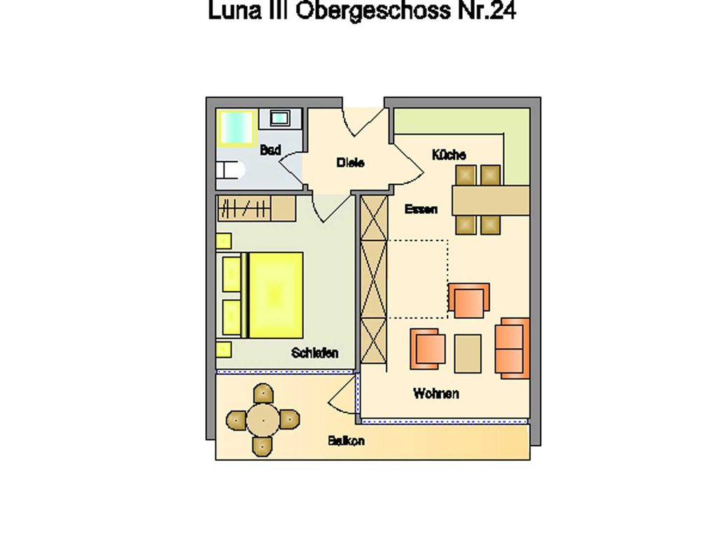 Grundriss
Haus Luna III, Whg. 24
